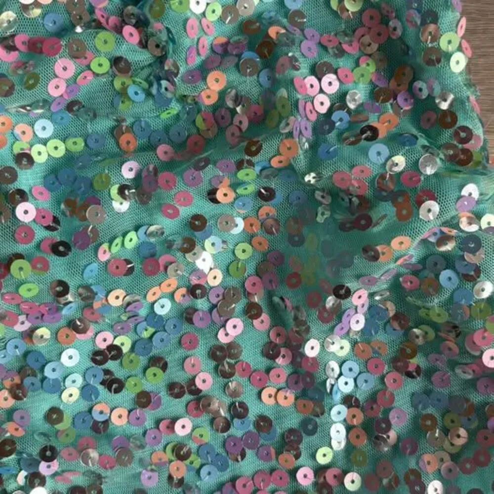 Sequin Dance Blue Leotard Girls 5/6